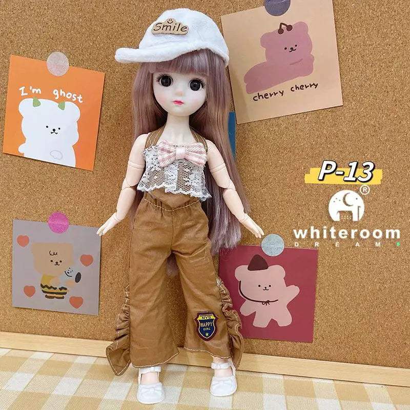 BJD Doll 30cm Long Hair Lolita Dress Gift For Girls - ToylandEU