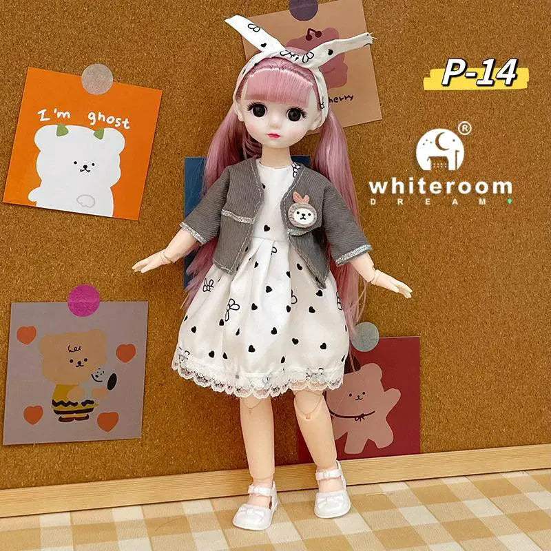 BJD Doll 30cm Long Hair Lolita Dress Gift For Girls - ToylandEU