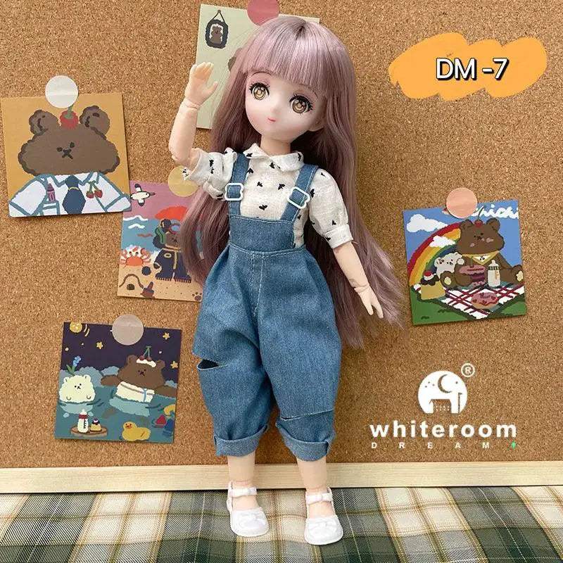BJD Doll 30cm Long Hair Lolita Dress Gift For Girls - ToylandEU