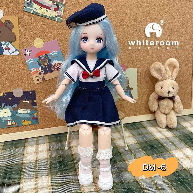 BJD Doll 30cm Long Hair Lolita Dress Gift For Girls - ToylandEU