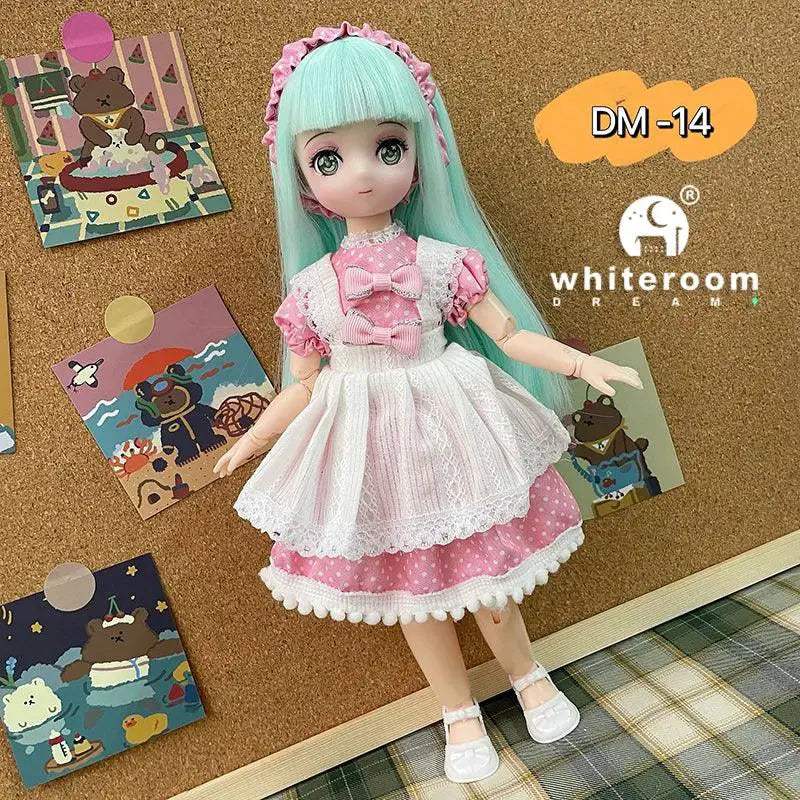 BJD Doll 30cm Long Hair Lolita Dress Gift For Girls - ToylandEU