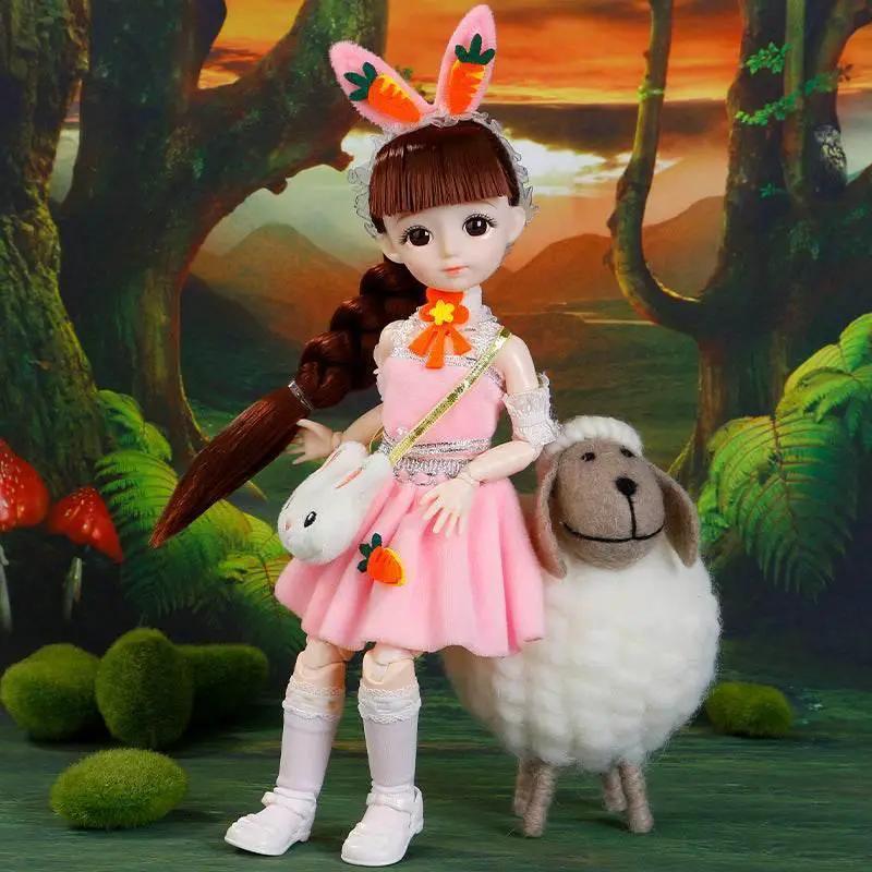  BJD Doll 30cm with Clothes and 3D Eyes for Girls -  ToylandEU™