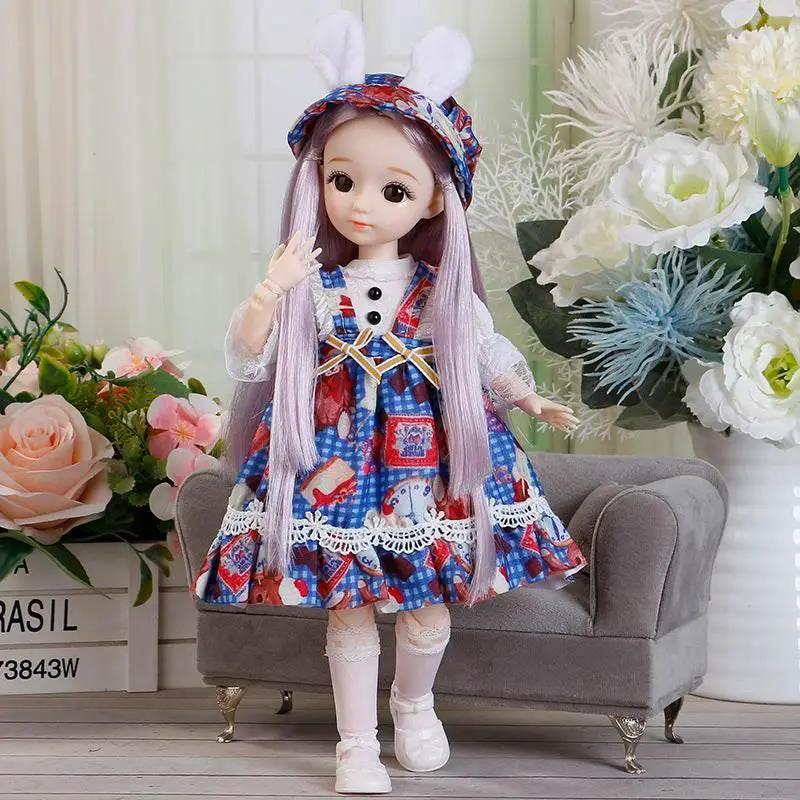  BJD Doll 30cm with Clothes and 3D Eyes for Girls -  ToylandEU™