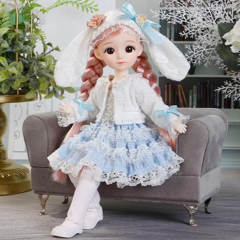  BJD Doll 30cm with Clothes and 3D Eyes for Girls -  ToylandEU™