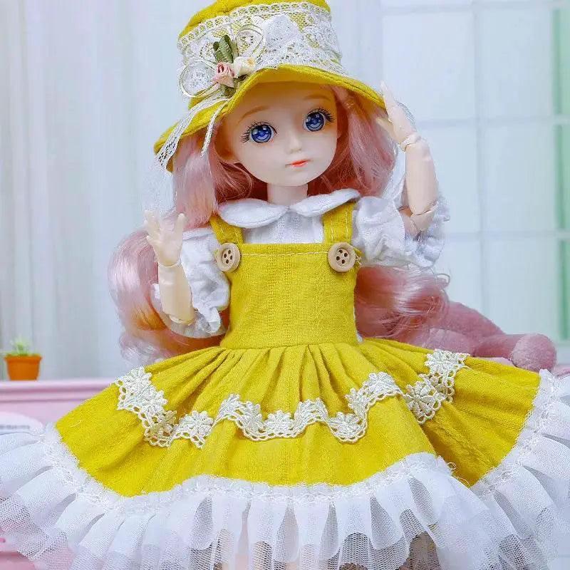  BJD Doll 30cm with Clothes and 3D Eyes for Girls -  ToylandEU™