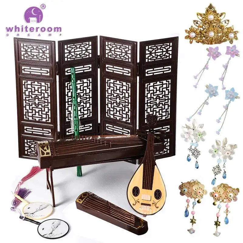  BJD Doll Accessories Guzheng Props Retro Style -  ToylandEU™