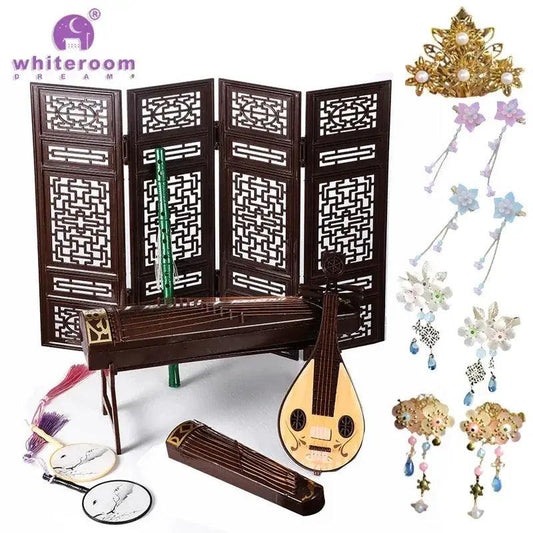  BJD Doll Accessories Guzheng Props Retro Style -  ToylandEU™