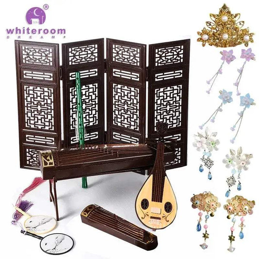  BJD Doll Accessories Guzheng Props Retro Style -  ToylandEU™