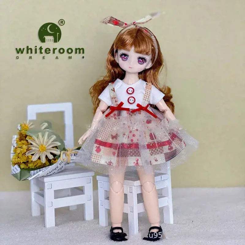 BJD Doll One Sixth Scale Anime Fashion Doll Movable Joints - ToylandEU