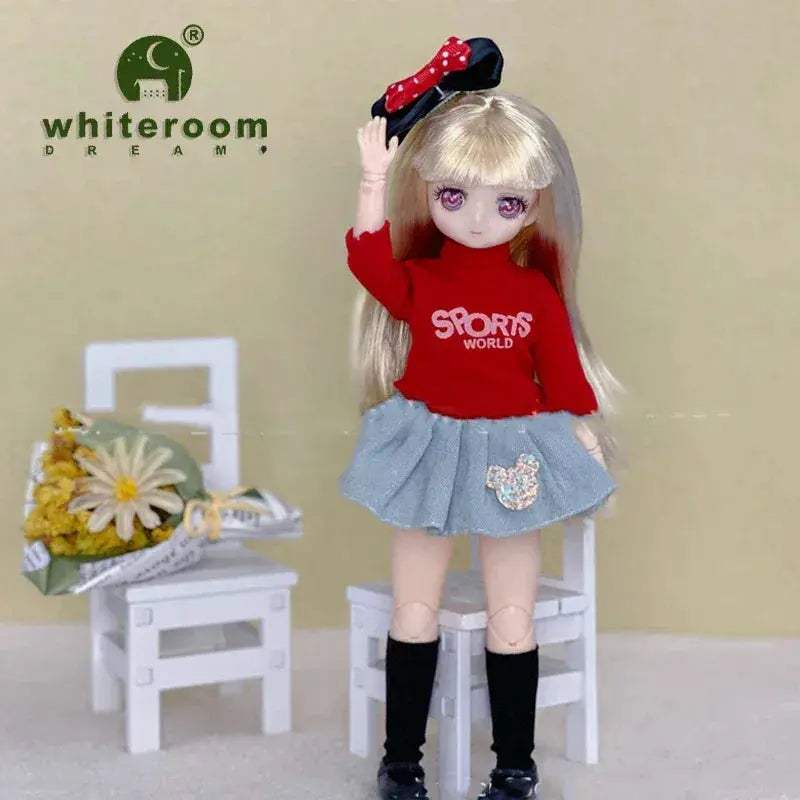 BJD Doll One Sixth Scale Anime Fashion Doll Movable Joints - ToylandEU