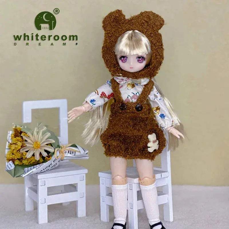 BJD Doll One Sixth Scale Anime Fashion Doll Movable Joints - ToylandEU