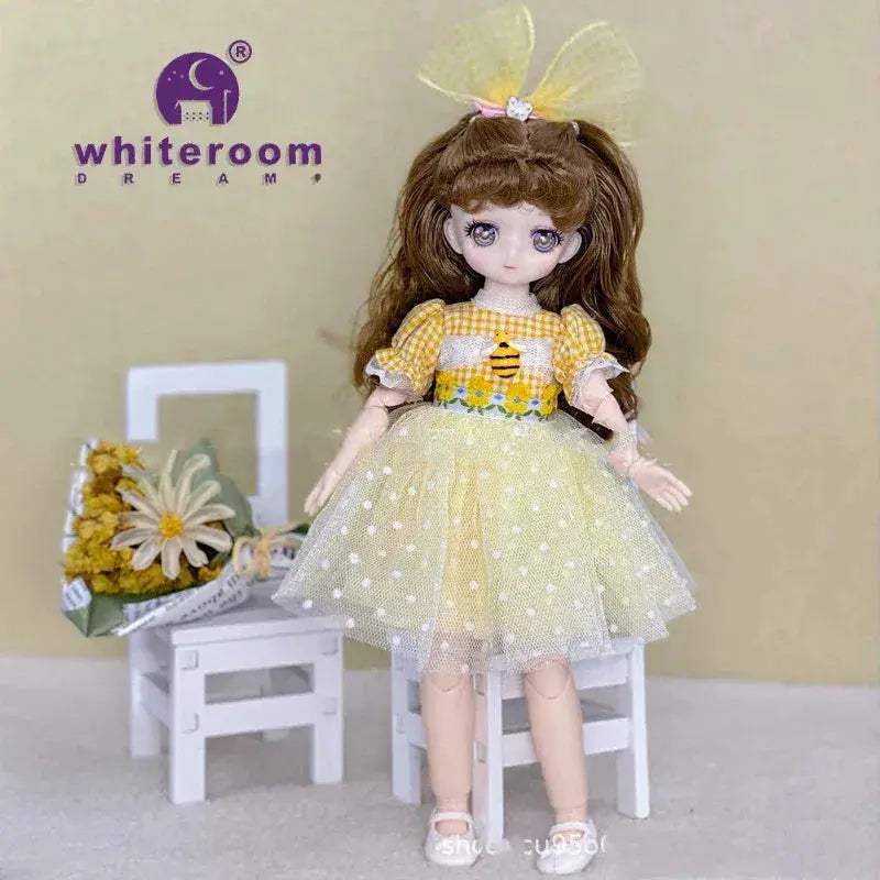 BJD Doll One Sixth Scale Anime Fashion Doll Movable Joints - ToylandEU