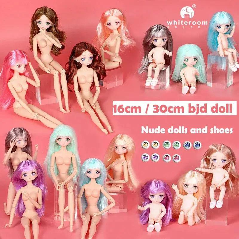  BJD Doll Three Dimensional Eyes Long Hair 12 Inch Elite -  ToylandEU™