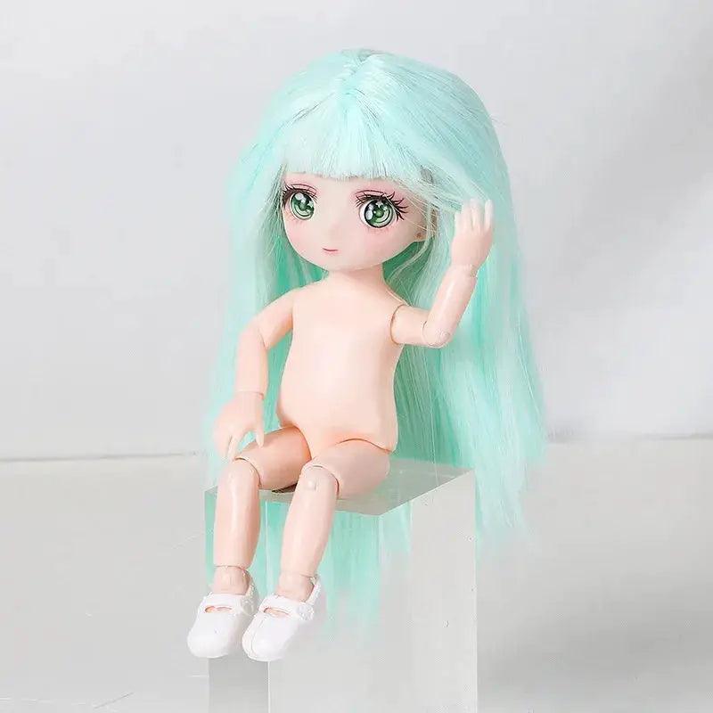  BJD Doll Three Dimensional Eyes Long Hair 12 Inch Elite -  ToylandEU™