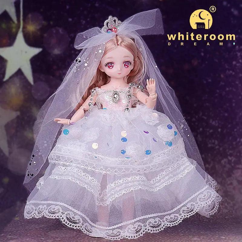  BJD Doll Wedding Dress Lolita Cosplay Figure 30cm -  ToylandEU™