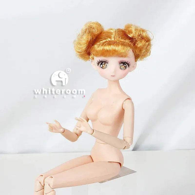 BJD Doll With Three Dimensional Eyes Long Hair 12 Inch - ToylandEU