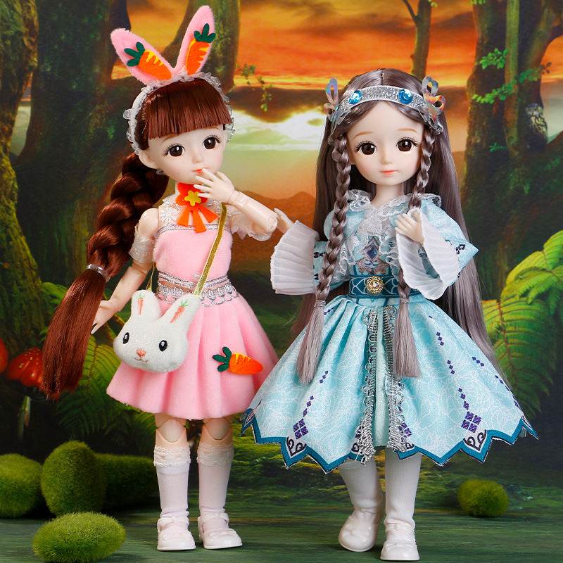 BJD Doll and Clothes Multiple Joints 30cm Dress Up Toy - ToylandEU