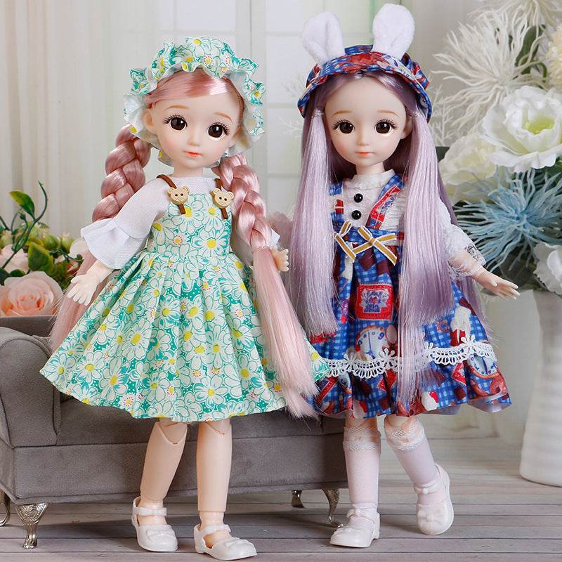 BJD Doll and Clothes Multiple Joints 30cm Dress Up Toy - ToylandEU