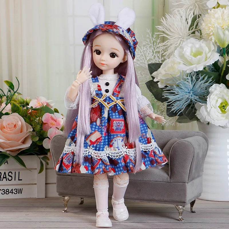 BJD Doll and Clothes Multiple Joints 30cm Dress Up Toy - ToylandEU
