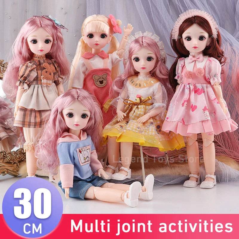BJD Dolls For Girls 30 CM Anime Hinged Doll With Clothes - ToylandEU