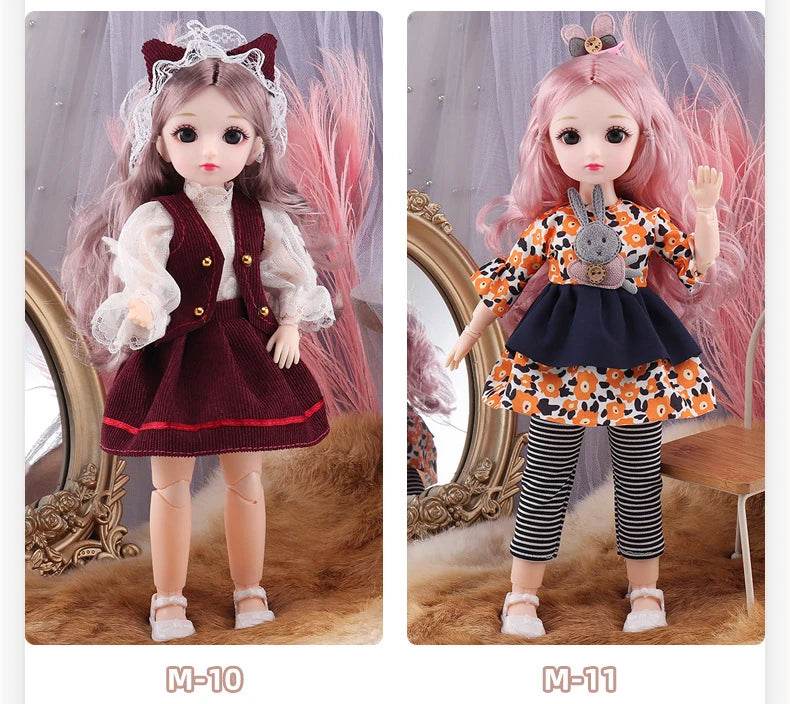BJD Dolls For Girls 30 CM Anime Hinged Doll With Clothes - ToylandEU