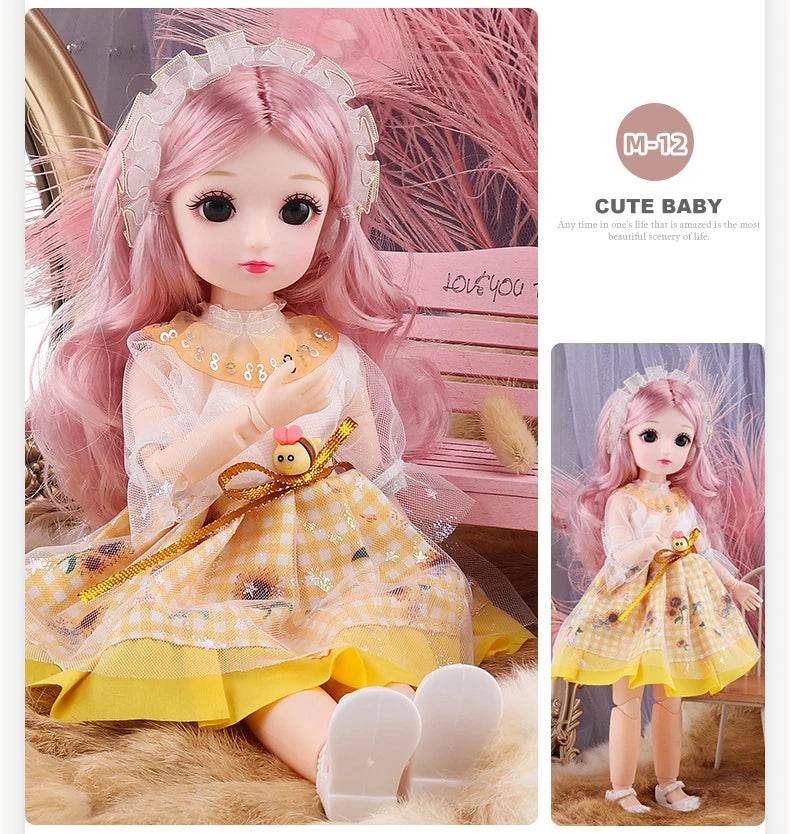 BJD Dolls For Girls 30 CM Anime Hinged Doll With Clothes - ToylandEU