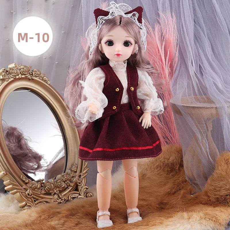 BJD Dolls For Girls 30 CM Anime Hinged Doll With Clothes - ToylandEU