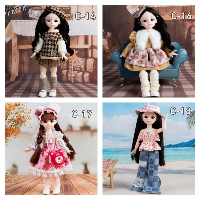 BJD Dolls For Girls Full Set 1/6 Anime 30cm DIY Toys - ToylandEU