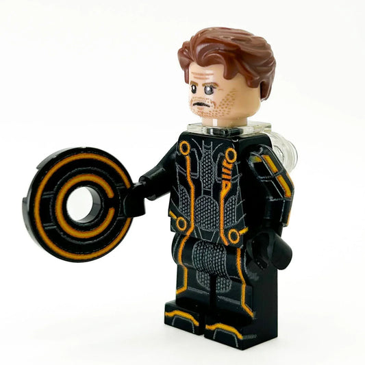 Custom Printed LEGO Figure With Light Disc Tile, ABS Plastic, Authentic LEGO Parts - ToylandEU