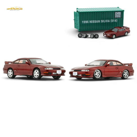  Nissan Silvia S14 Diecast 1 64 Red Limited Edition -  ToylandEU™