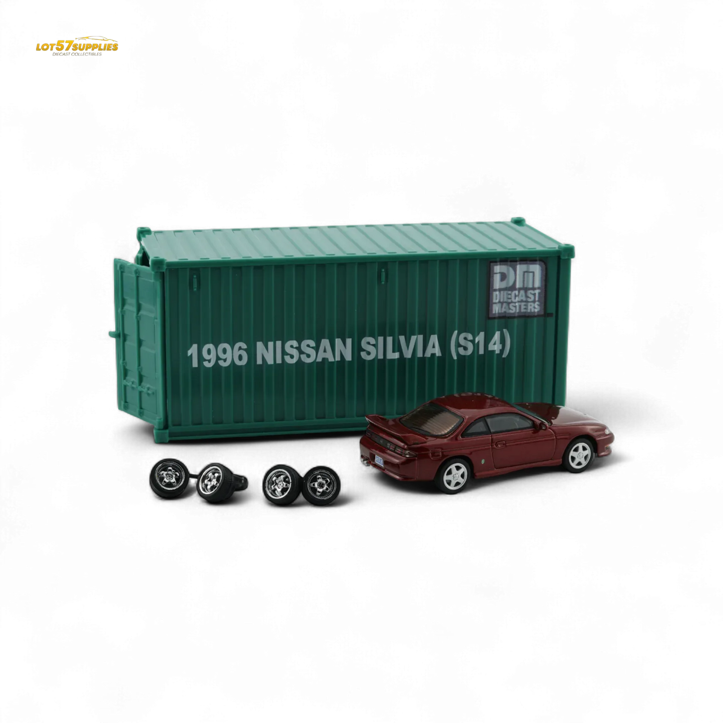 BM Creations Nissan Silvia S14 RED - RHD 1:64 - ToylandEU