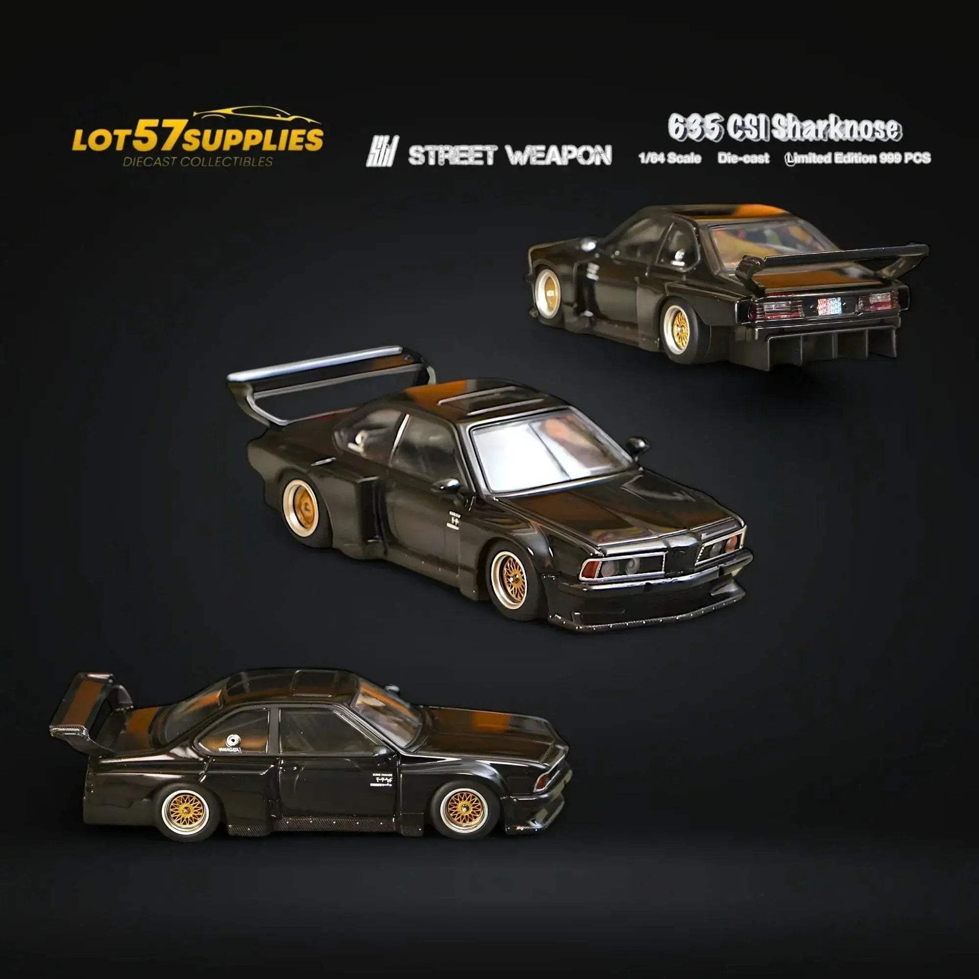 BMW E24 635 CSI Diecast Sharknose Widebody Collectible - ToylandEU
