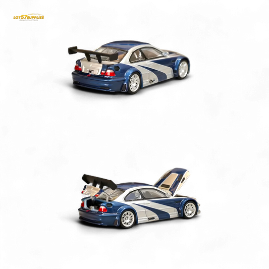 BMW E46 M3 GTR Diecast Model 64 Scale Openable Hood - ToylandEU