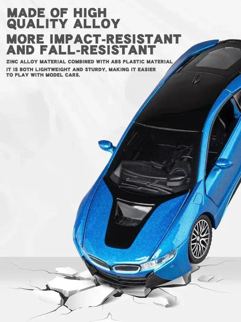  BMW I8 1 32 Diecast Alloy Car Sound And Light -  ToylandEU™
