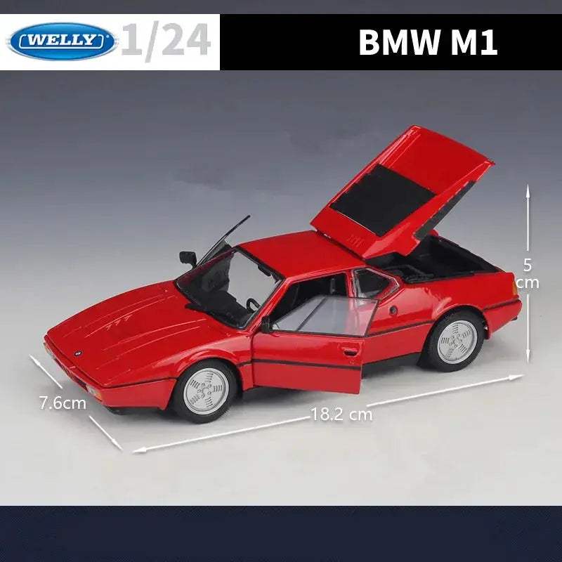 BMW M1 1-24 Diecast Model Car Alloy Racing Replica - ToylandEU