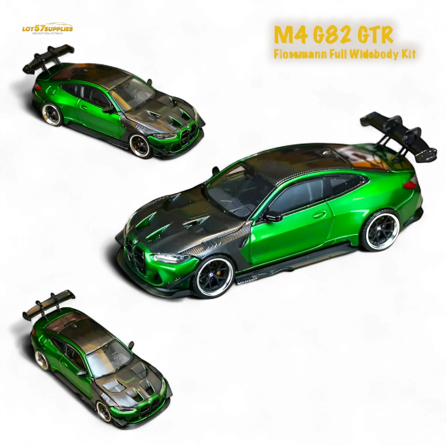 BMW M4 GTR Widebody Diecast Model 1:64 Gem Green Finish - ToylandEU