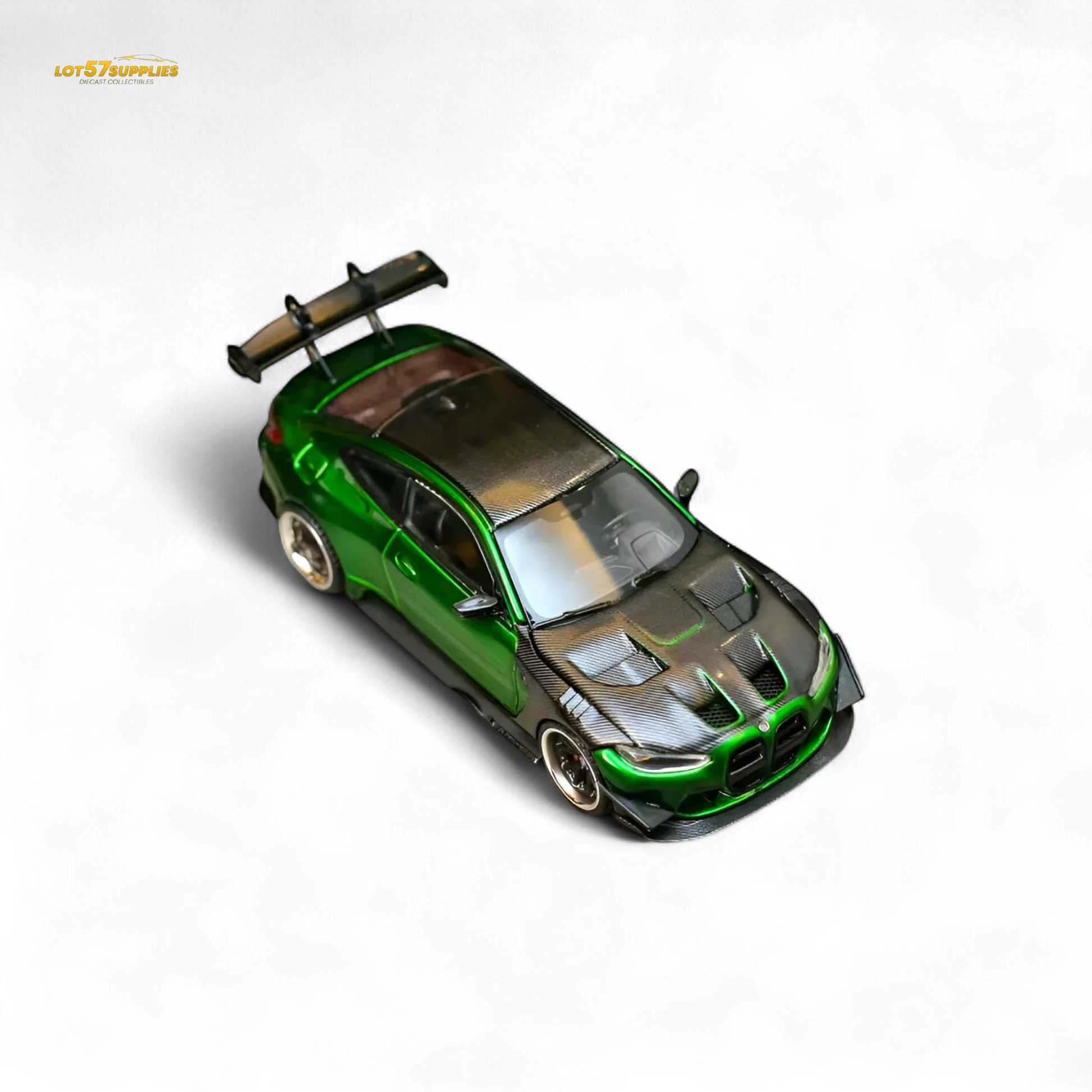 BMW M4 GTR Widebody Diecast Model 1:64 Gem Green Finish - ToylandEU