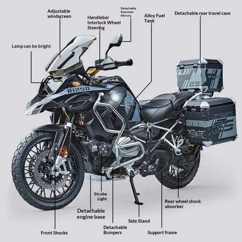  BMW R 1250 GS Adventure Diecast 1To7 Handcrafted Model -  ToylandEU™