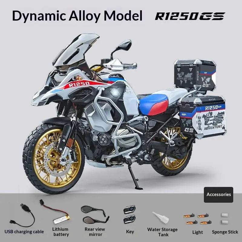  BMW R 1250 GS Adventure Diecast 1To7 Handcrafted Model -  ToylandEU™