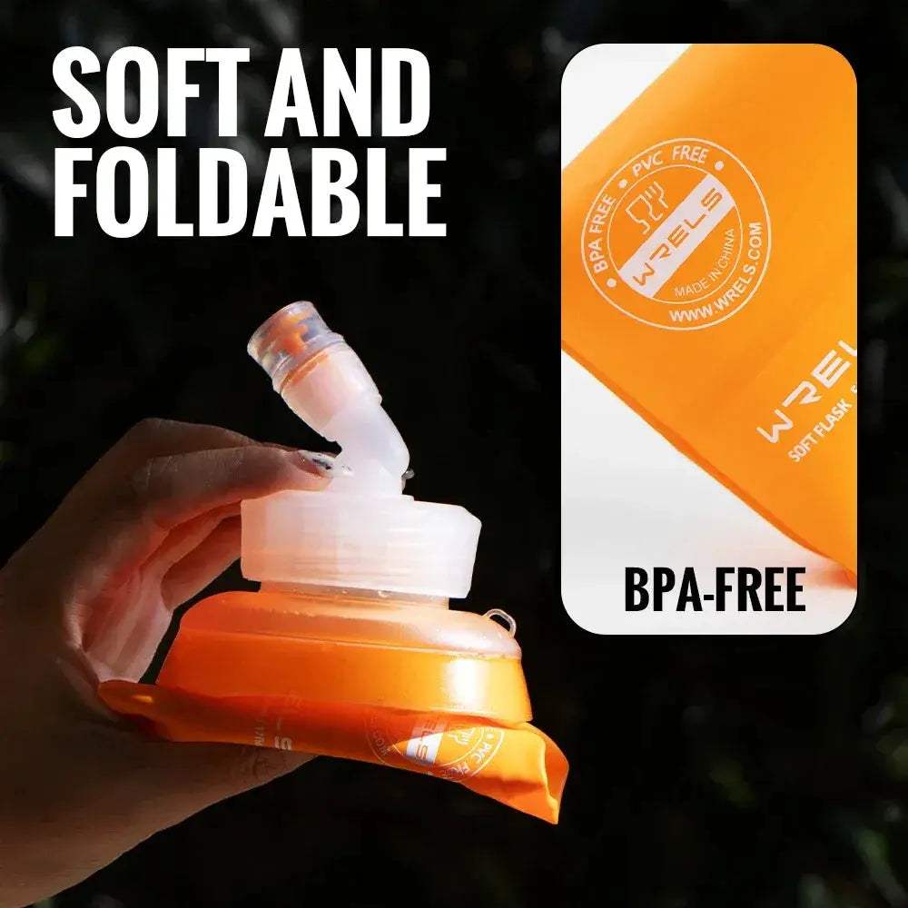 BPA Free Foldable Water Bottle With Silicone Straw - ToylandEU