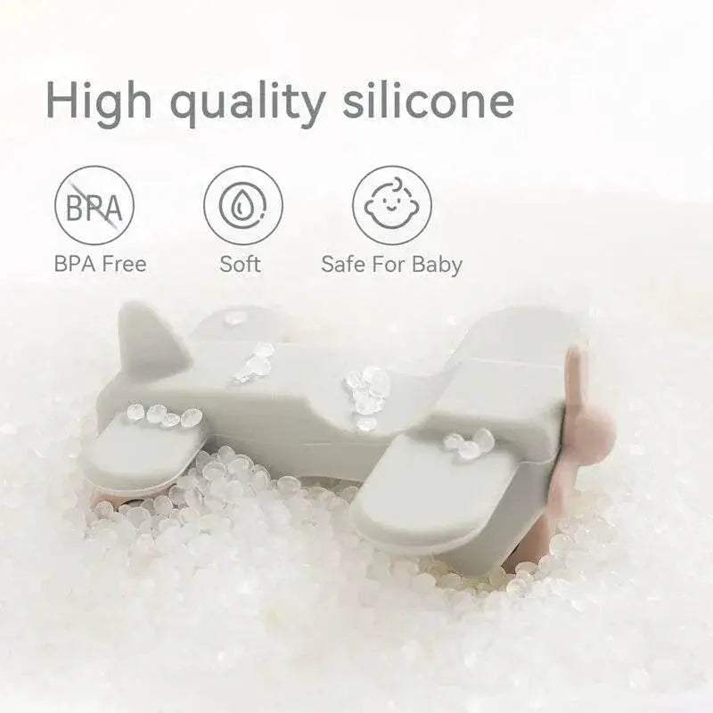 Baby BPA Free Silicone Car Ambulance Toys Wooden Cartoon Bus Teether Educational Montessori Toys For Children - ToylandEU