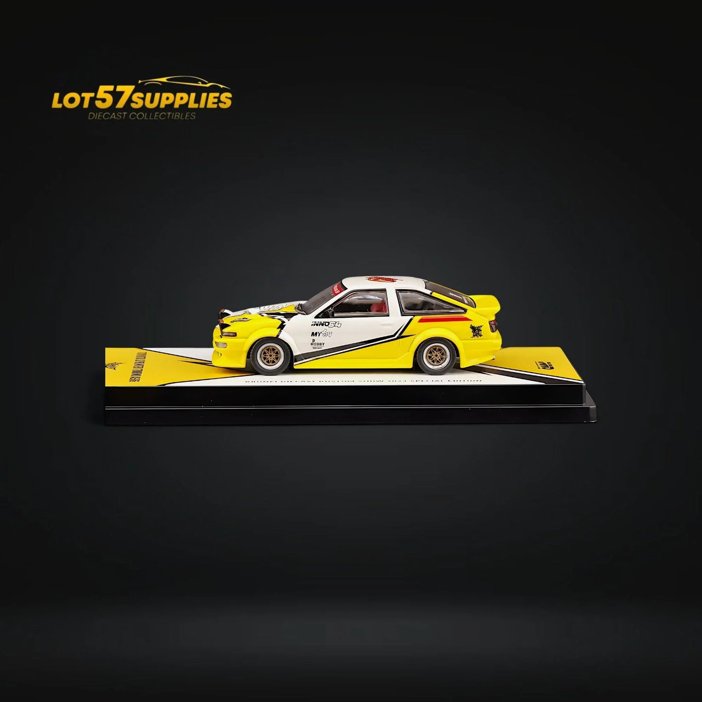 Inno64 Toyota Sprinter Trueno AE86 BRUNEI DIECAST KUSTOM SHOW 24' 1:64 - ToylandEU