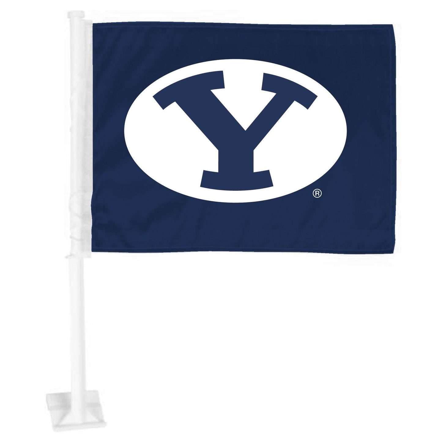 BYU Cougars Car Flag Primary Logo Nylon Durable Clip - ToylandEU