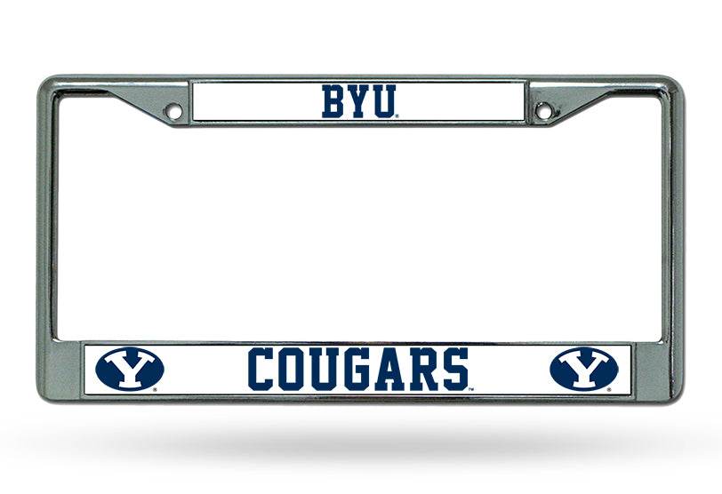 BYU Cougars License Plate Frame Chrome Special Order - ToylandEU