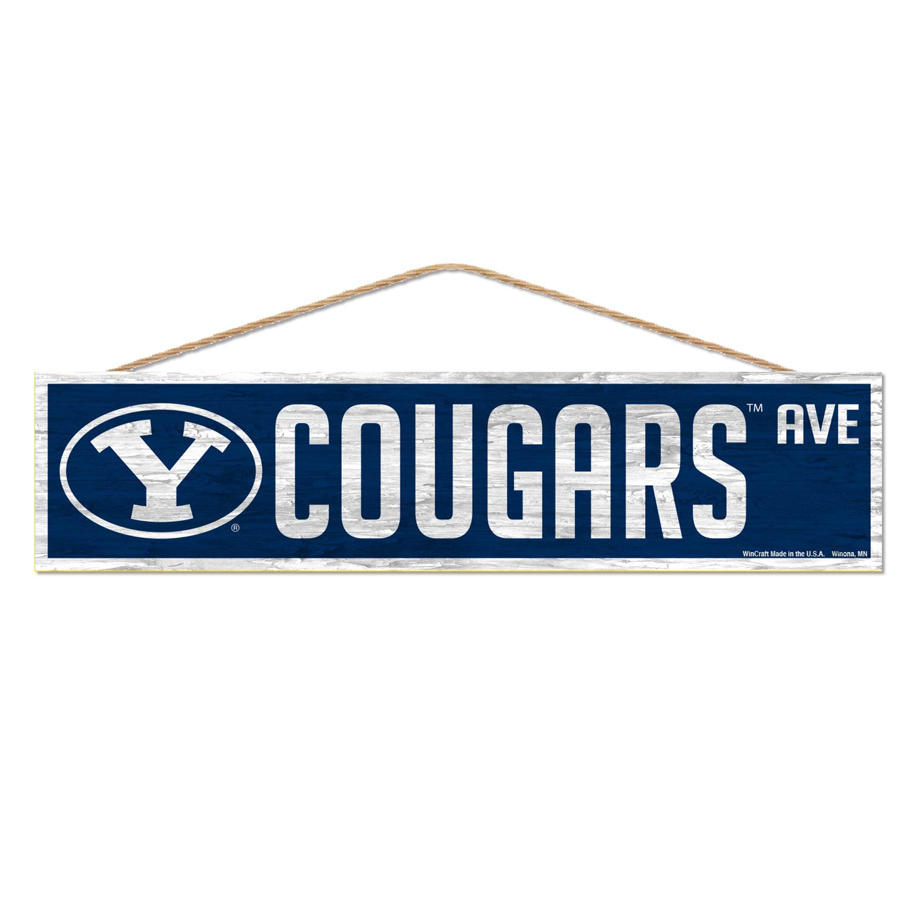 BYU Cougars Wood Sign 4x17 Inches for Home Wall Decor - ToylandEU