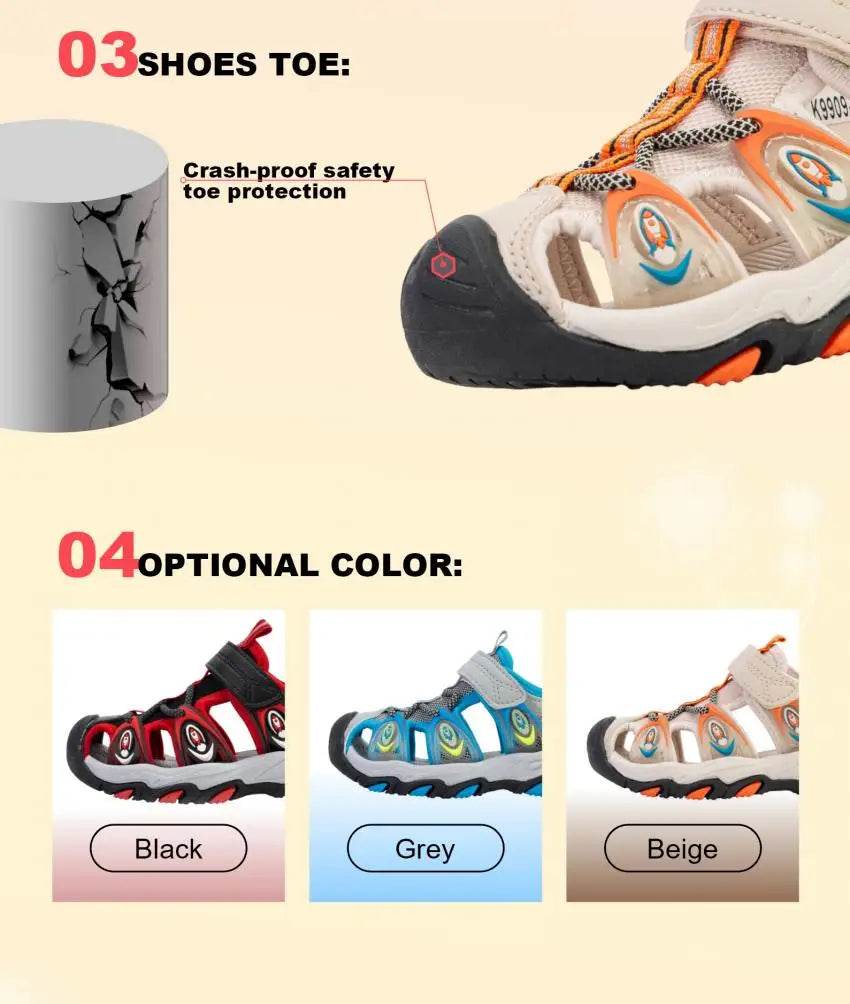Baasploa Children Sandals Boys Fashion Breathable Beach Shoes - ToylandEU