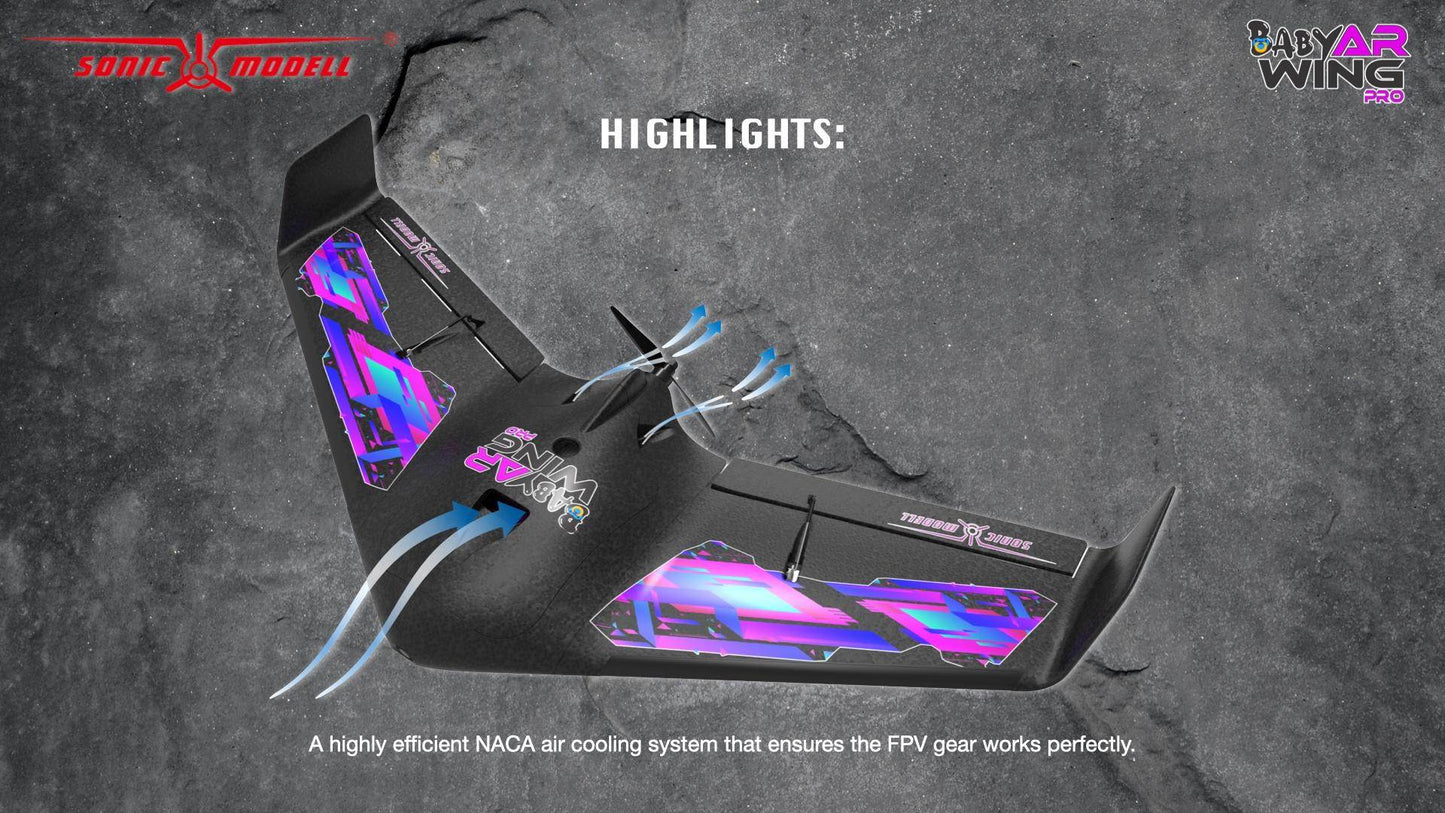 Baby AR Wing Pro 682mm Wingspan EPP FPV Flying Wing RC Airplane - ToylandEU