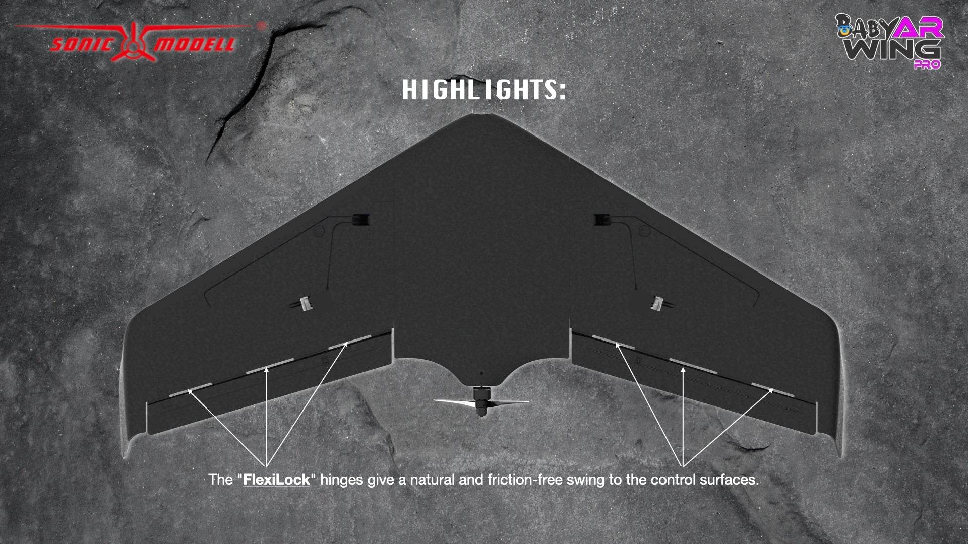 Baby AR Wing Pro 682mm Wingspan EPP FPV Flying Wing RC Airplane - ToylandEU