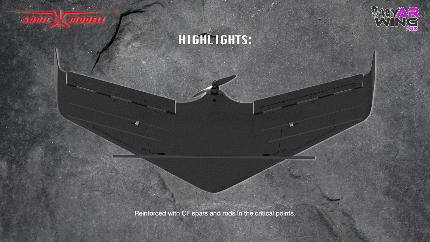 Baby AR Wing Pro 682mm Wingspan EPP FPV Flying Wing RC Airplane - ToylandEU