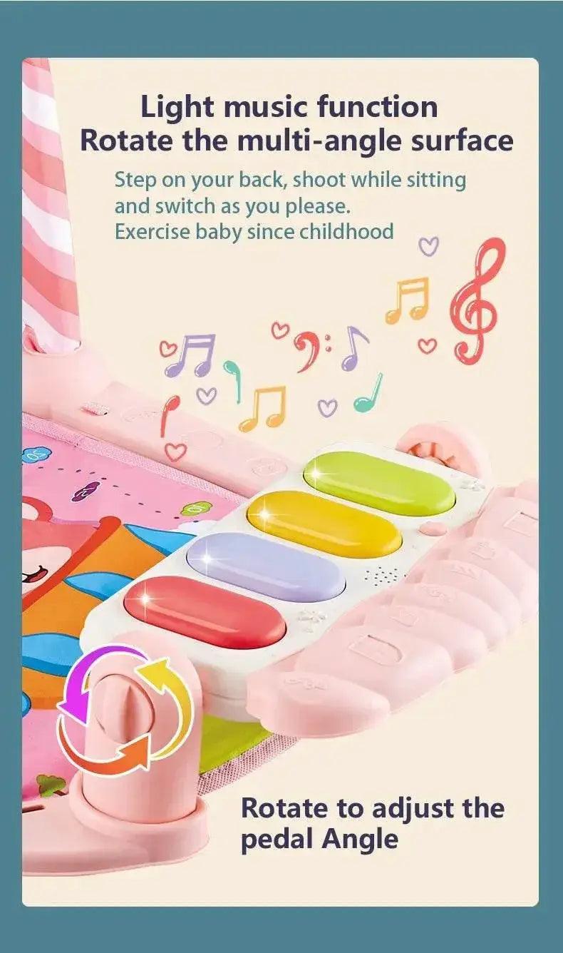  Baby Gyms & Playmats 5 In 1 Baby Gym Play Mat Non-Slip Tummy Time Mat with Colorful Toys and Music for 0-36 Months -  ToylandEU™